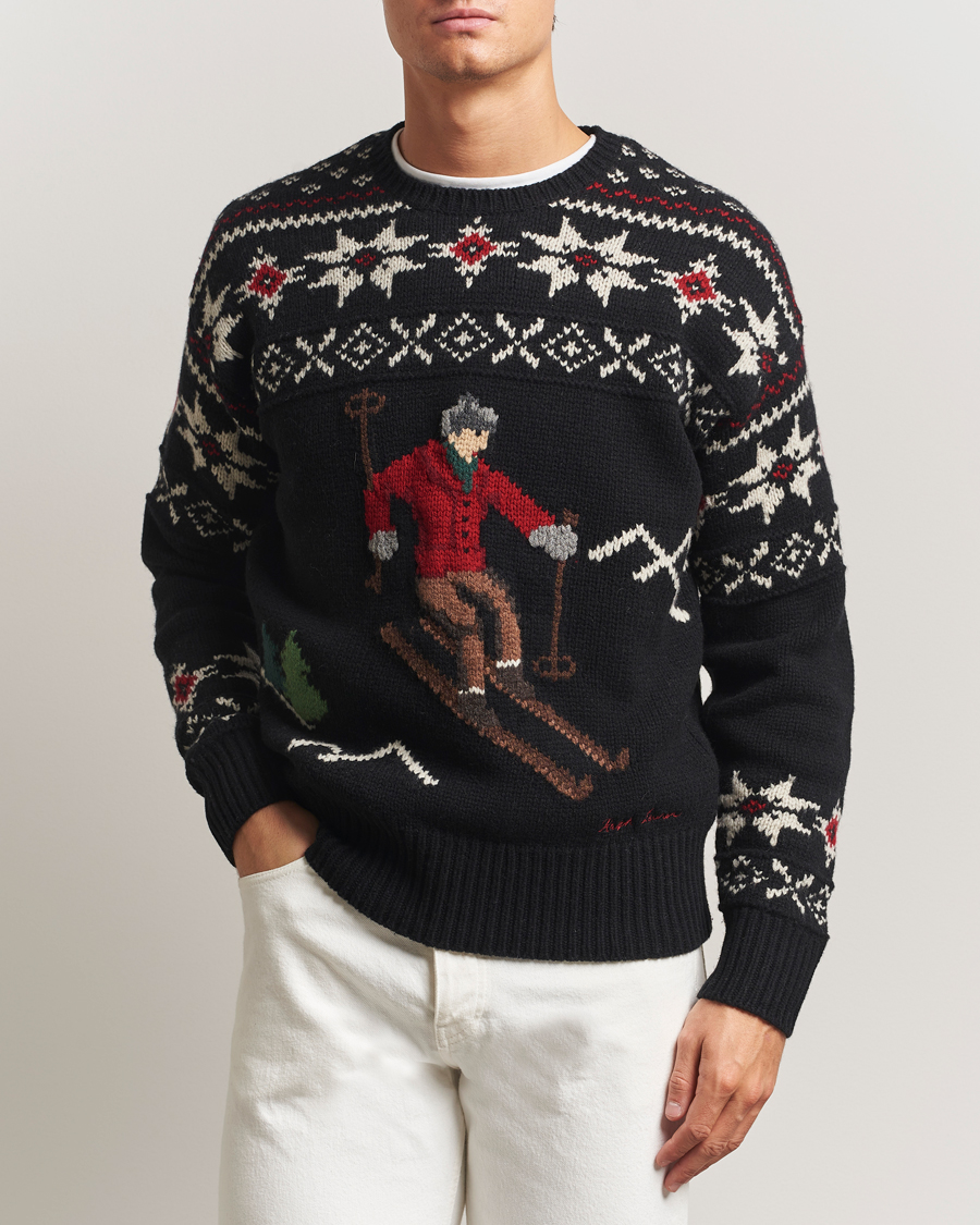 Uomini | Maglieria | Polo Ralph Lauren | Wool Skier Sweater Black Combo