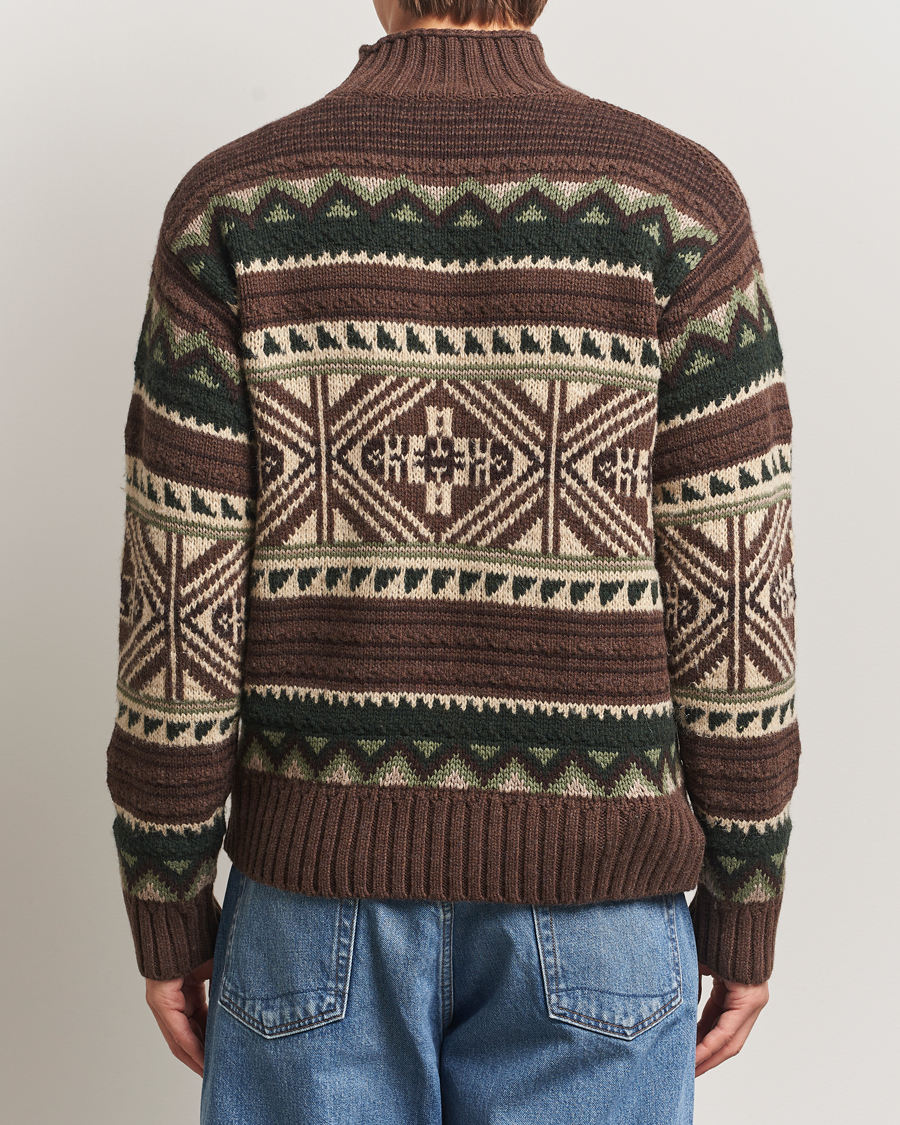 Uomini | Maglieria | Polo Ralph Lauren | Wool Cotton Blend Sweater Brown Combo