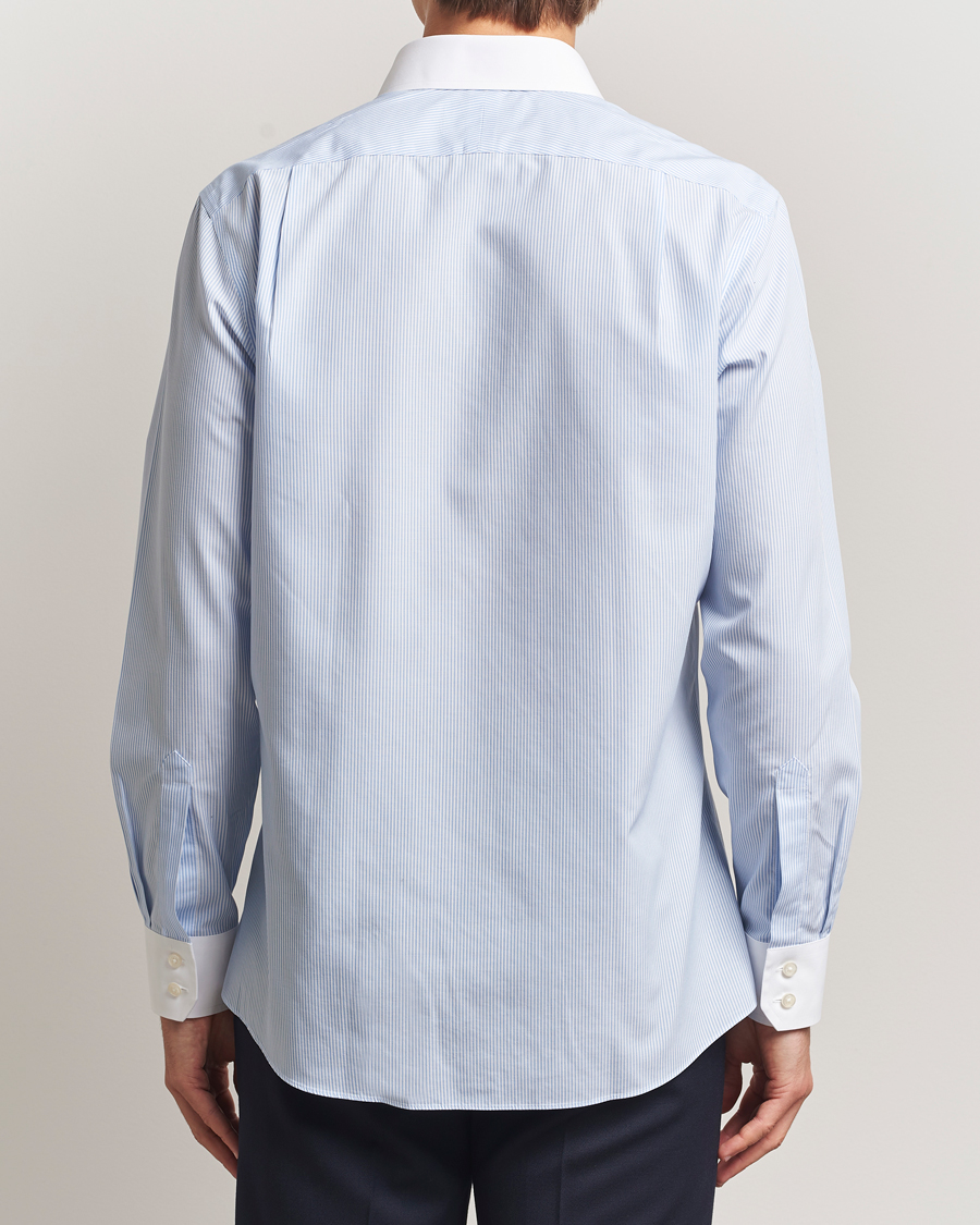 Uomini | Camicie | Charles Tyrwhitt | Slim Fit Non Iron Bengal Stripe Winchester Shirt Sky Blue