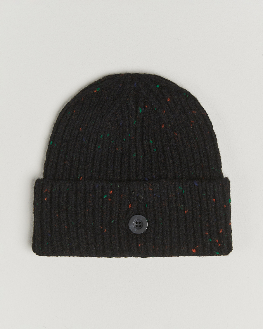 Uomini | Carhartt WIP Anglistic Wool/Cotton Beanie Black | Carhartt WIP | Anglistic Wool/Cotton Beanie Black