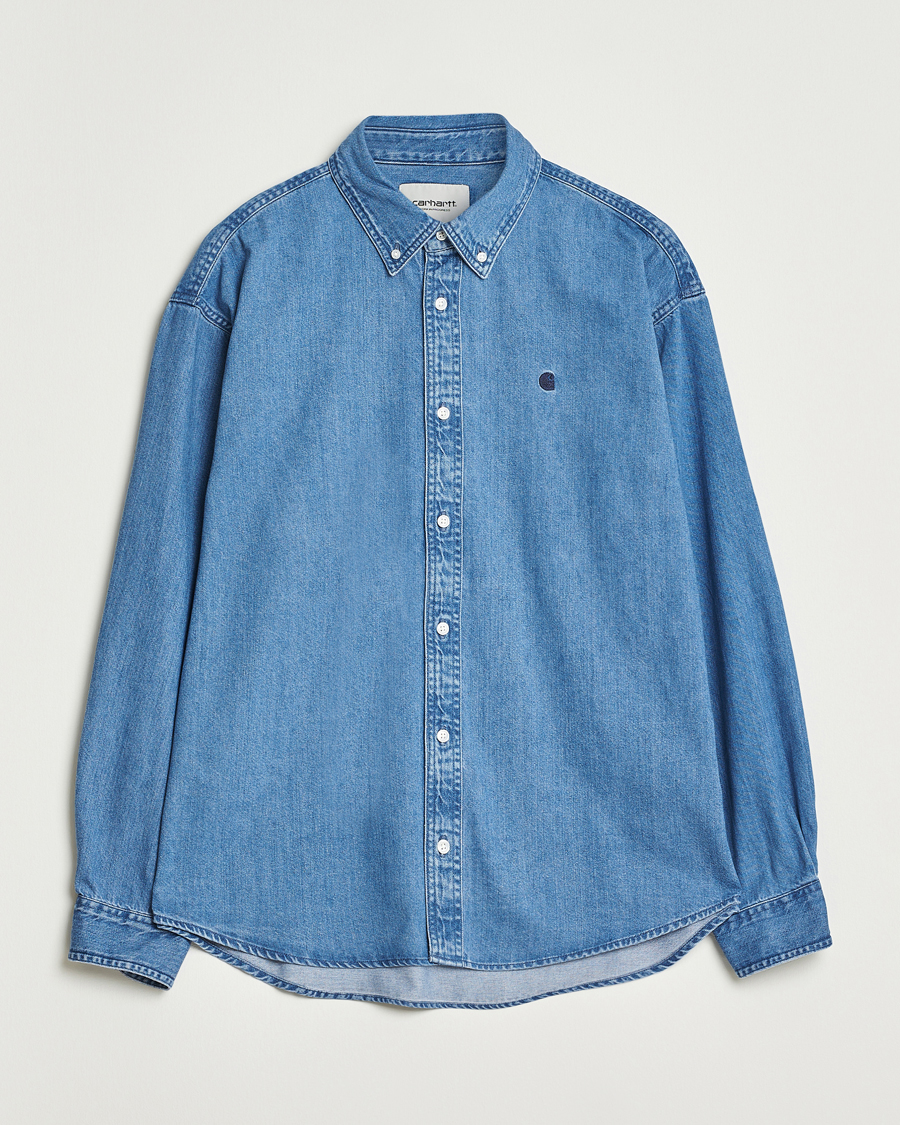 Uomini | Camicie | Carhartt WIP | Lucas Denim Shirt Blue