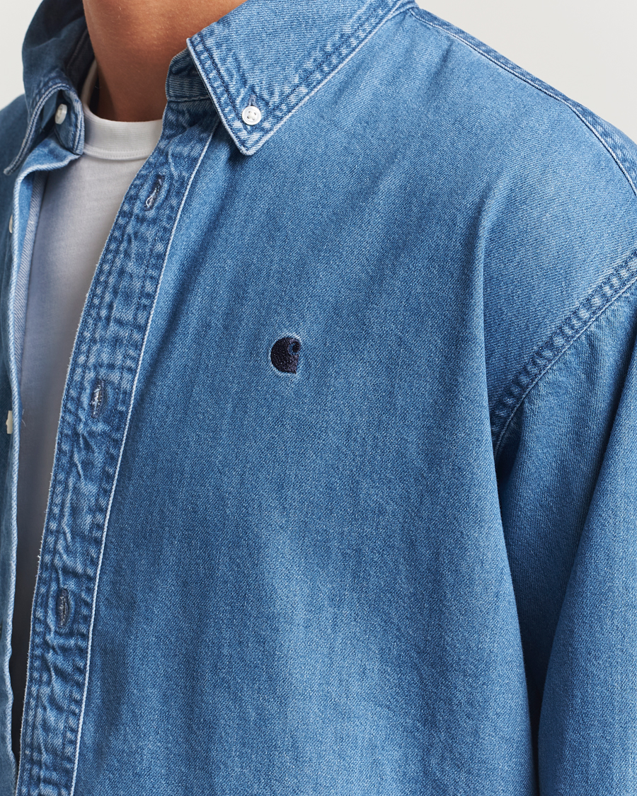 Uomini | Camicie | Carhartt WIP | Lucas Denim Shirt Blue