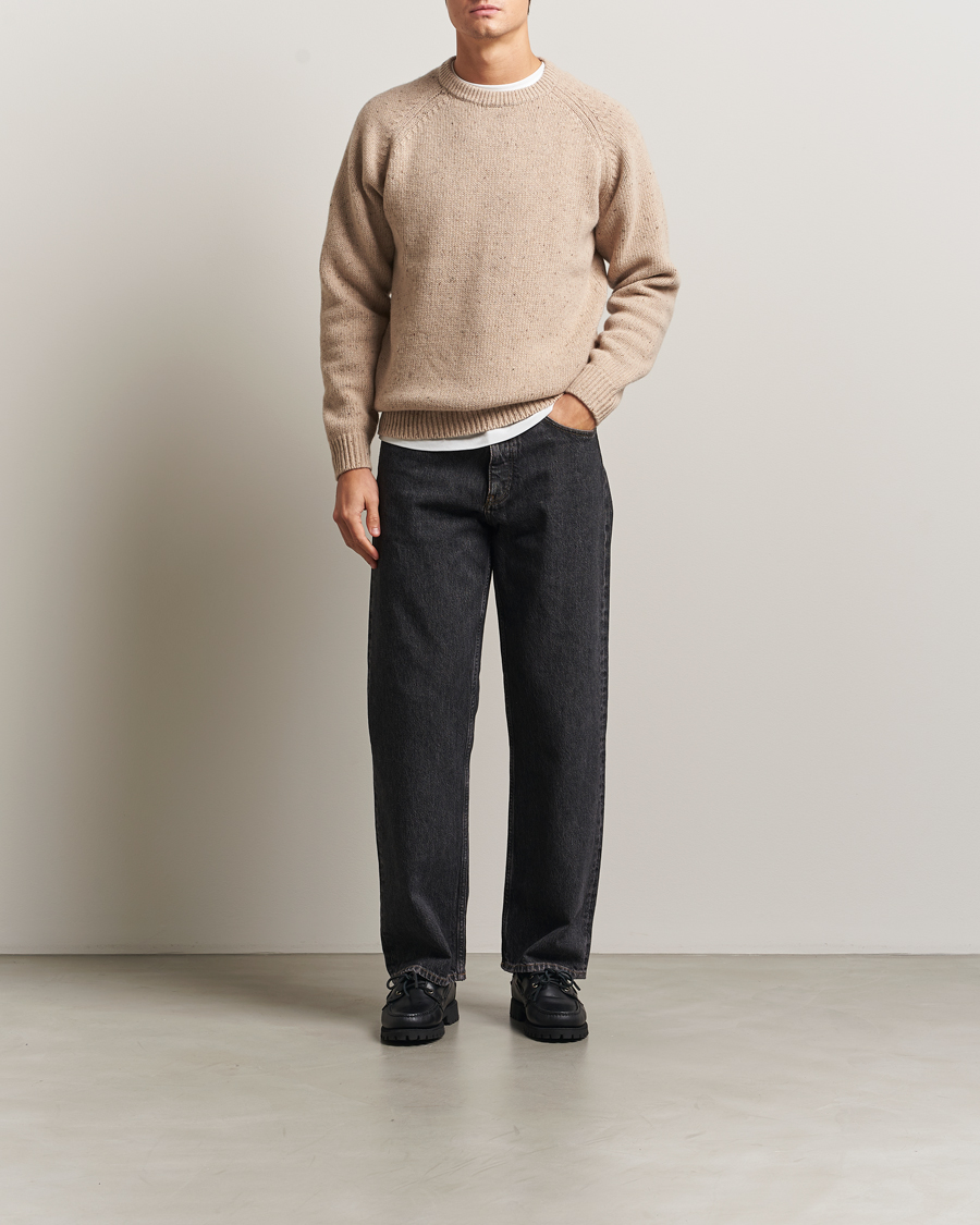 Uomini | Maglieria | Carhartt WIP | Anglistic Wool/Cotton Sweater Fleur De Sel