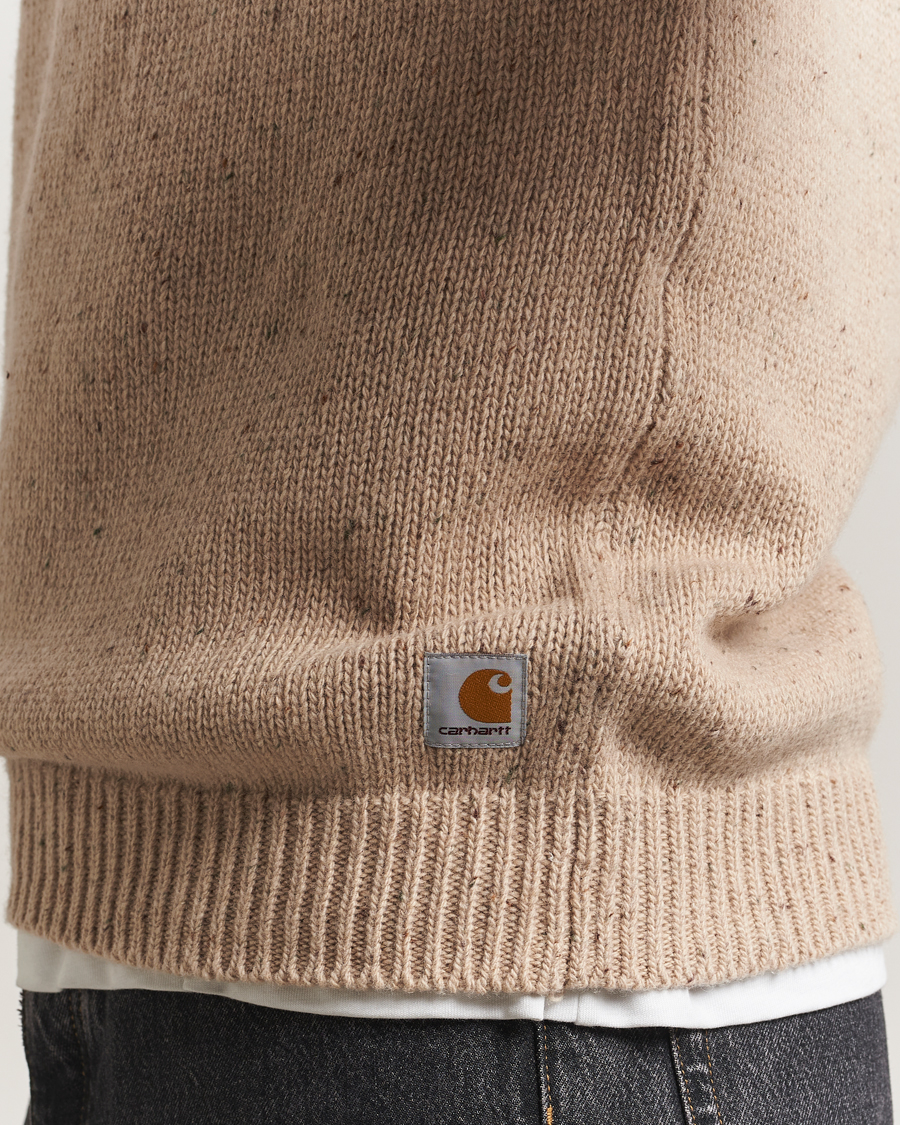 Uomini | Maglieria | Carhartt WIP | Anglistic Wool/Cotton Sweater Fleur De Sel