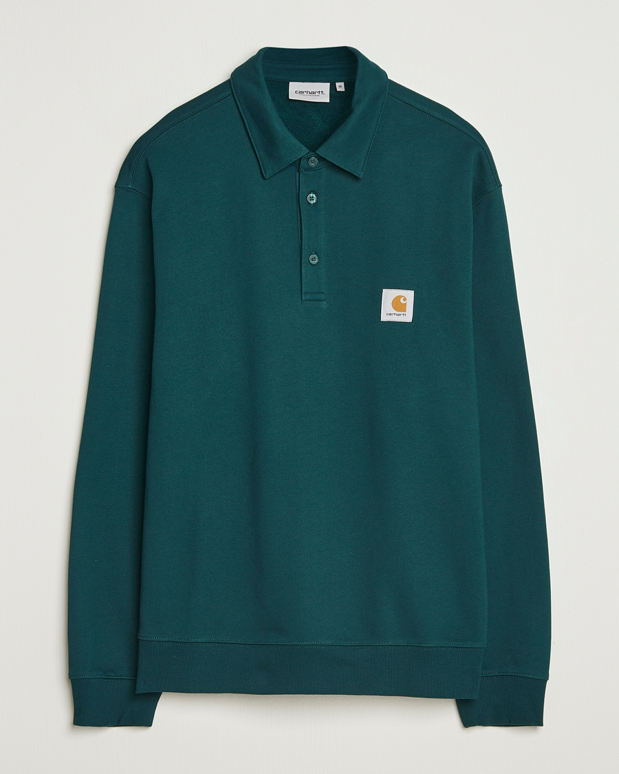 Uomini | Maglieria | Carhartt WIP | Polo Sweatshirt Dark Fir
