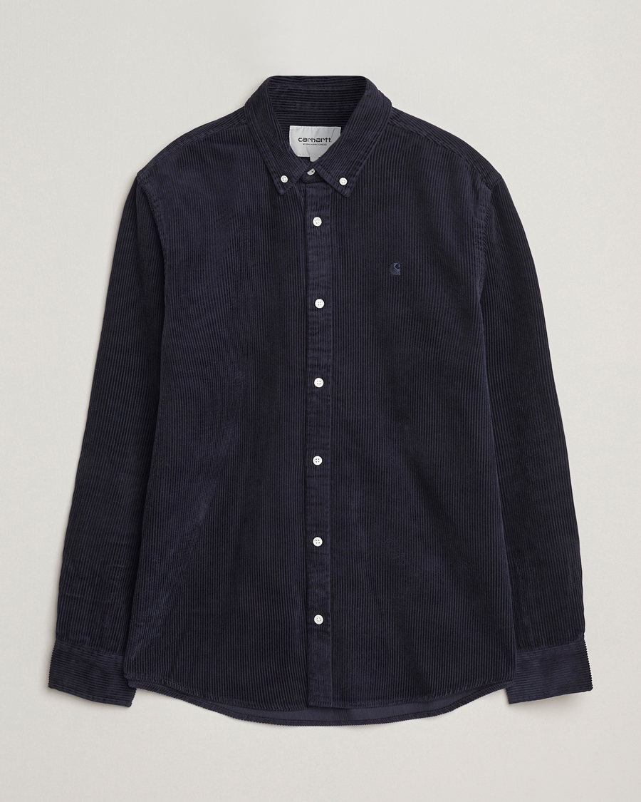 Uomini | Camicie | Carhartt WIP | Madison Cord Shirt Dark Navy