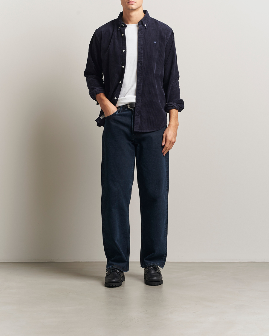 Uomini | Camicie | Carhartt WIP | Madison Cord Shirt Dark Navy