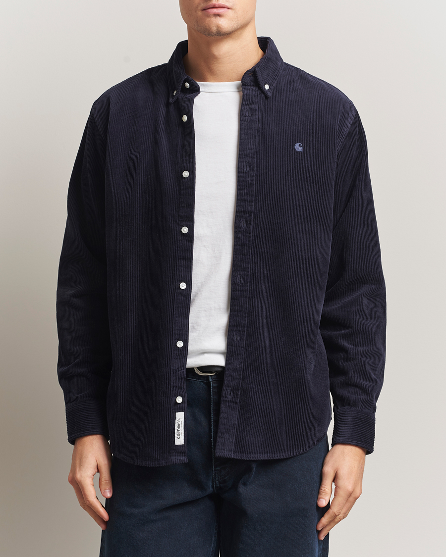 Uomini | Camicie | Carhartt WIP | Madison Cord Shirt Dark Navy