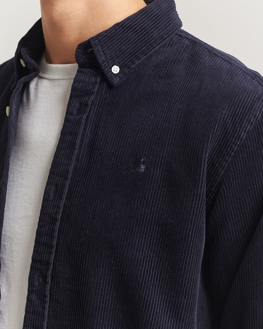 Uomini | Camicie | Carhartt WIP | Madison Cord Shirt Dark Navy