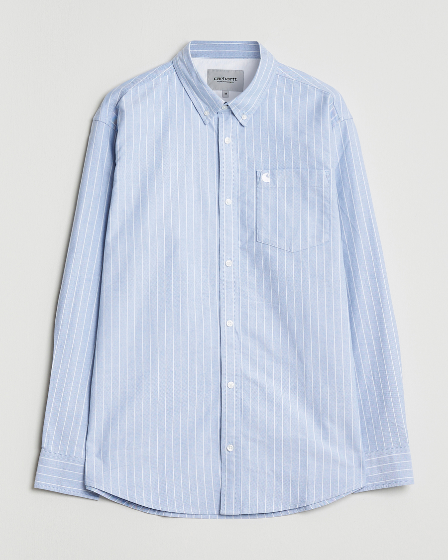 Uomini | Camicie | Carhartt WIP | Cassel Striped Oxford Blue