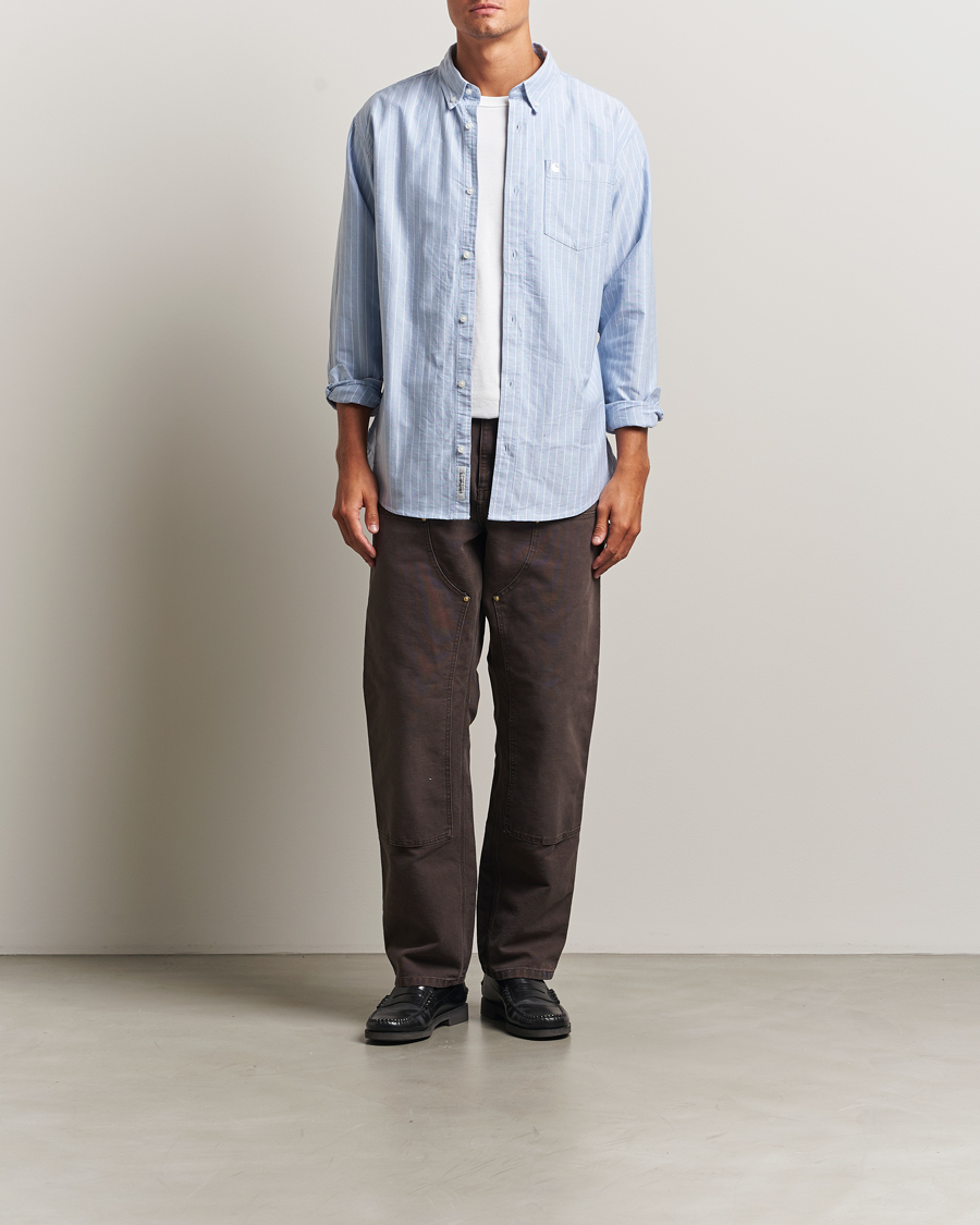 Uomini | Camicie | Carhartt WIP | Cassel Striped Oxford Blue