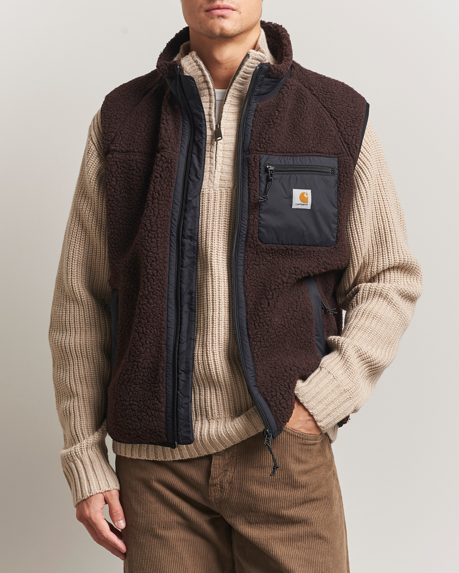 Uomini | Giacche | Carhartt WIP | Prentis Pile Vest Palisander Brown