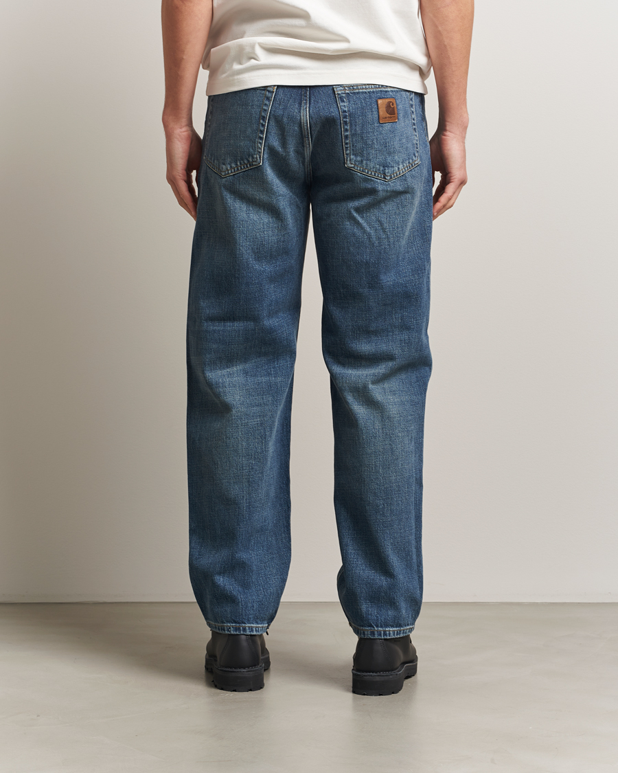 Uomini | Pantaloni | Carhartt WIP | Aaron Pant Camano Denim Dark Used
