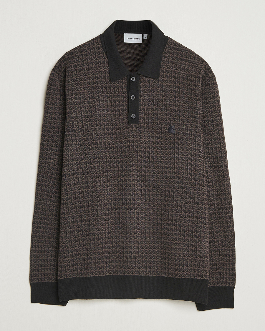 Uomini | Maglieria | Carhartt WIP | Lowis Houndstooth Polo Vitola Heater