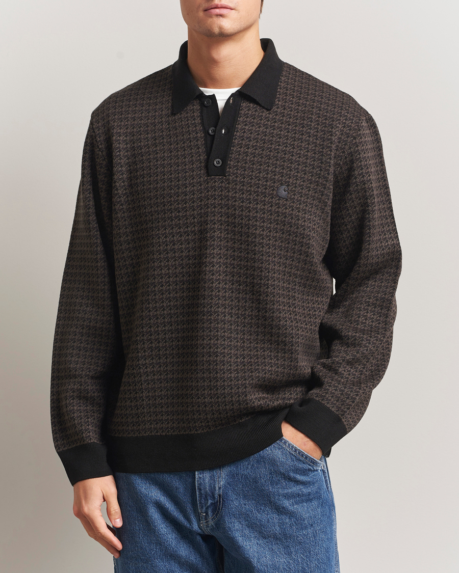 Uomini | Maglieria | Carhartt WIP | Lowis Houndstooth Polo Vitola Heater