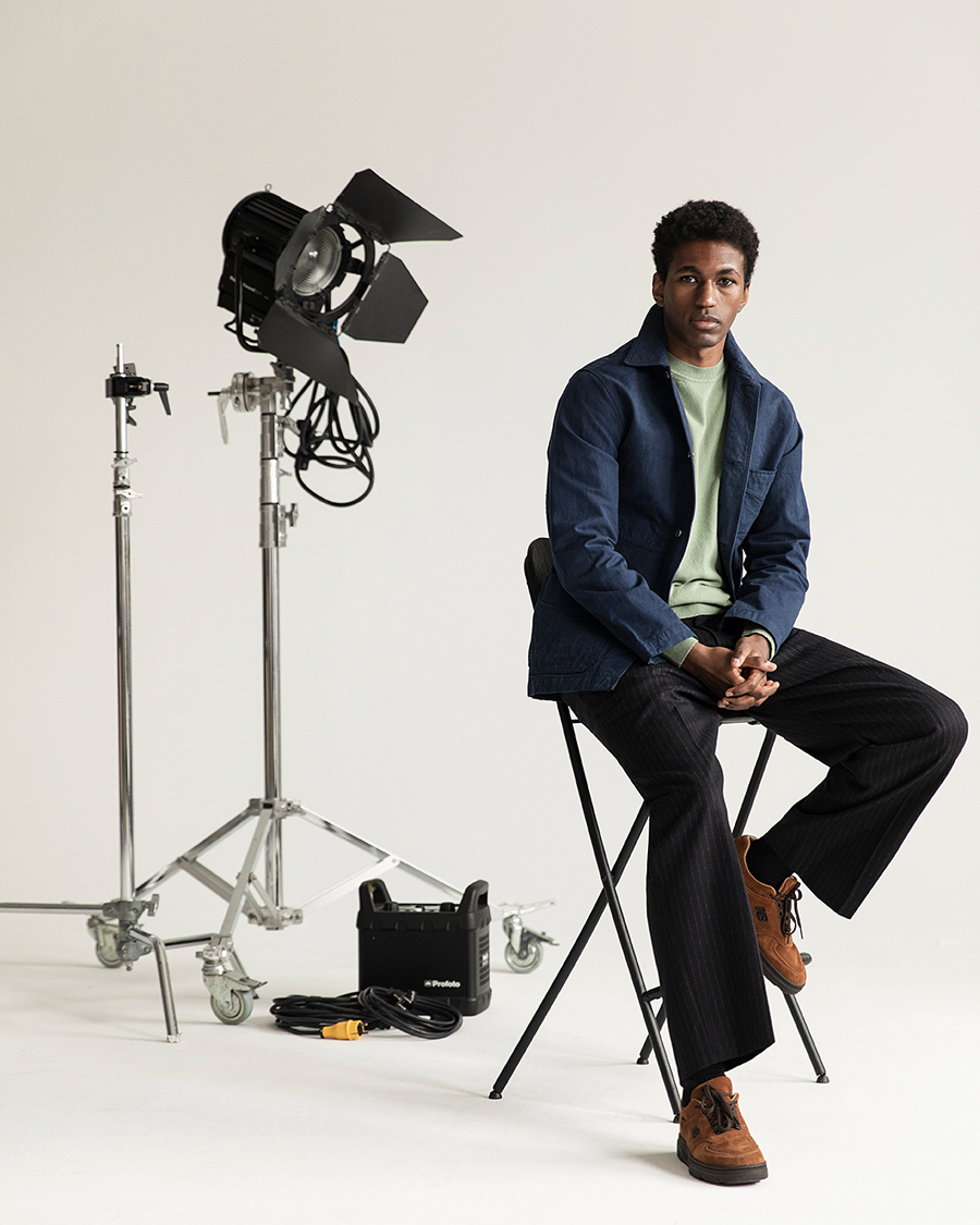 Uomini | Giacche | Drake's | Duck Cotton Canvas Chore Coat Navy