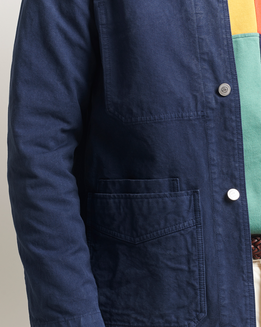 Uomini | Giacche | Drake's | Duck Cotton Canvas Chore Coat Navy