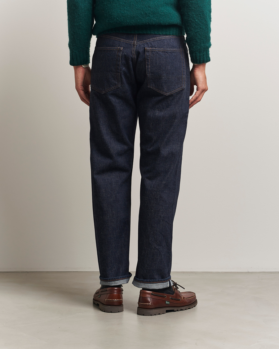 Uomini | Jeans | Drake's | 5-Pocket Japanese Selvedge Jeans Indigo