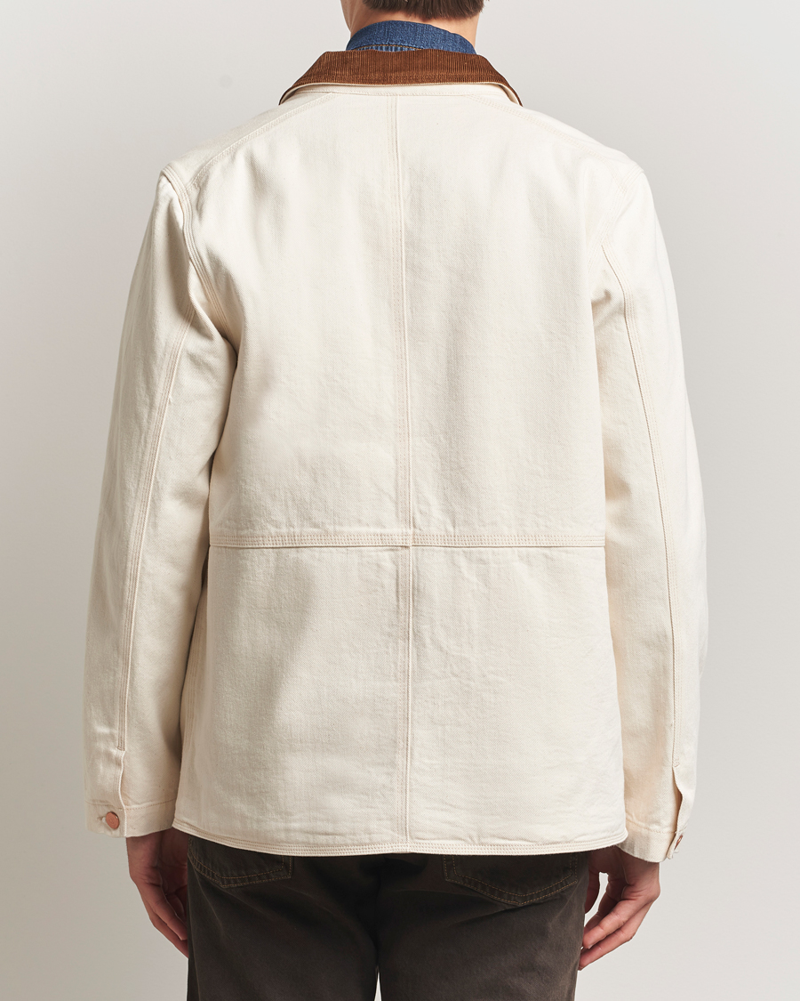 Uomini | Giacche | Drake's | Denim Welder Jacket Ecru