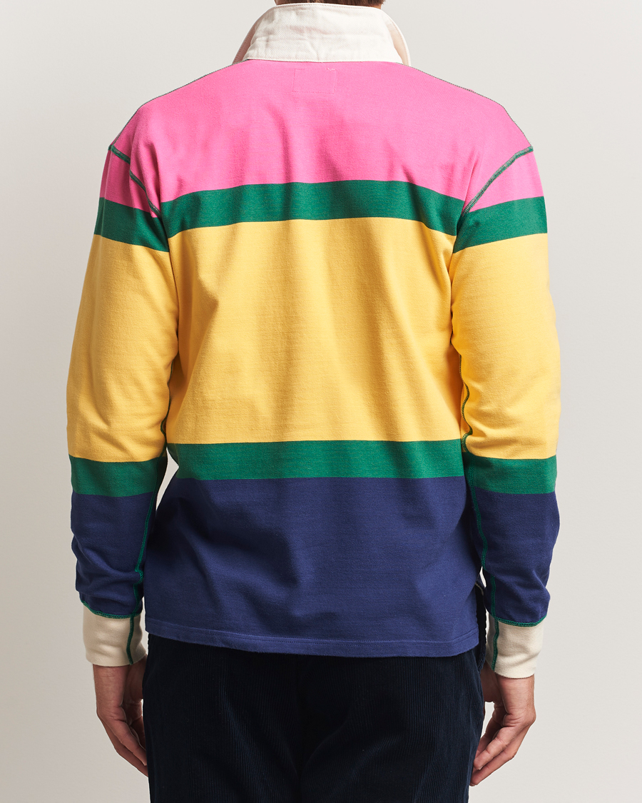 Uomini | Maglieria | Drake's | Multi Panels Rugby Shirt Multi