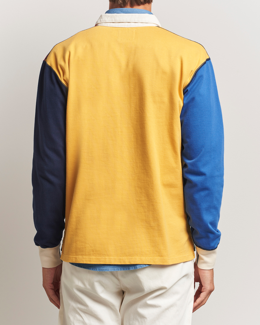 Uomini | Maglieria | Drake's | Paneled Rugby Shirt Multi