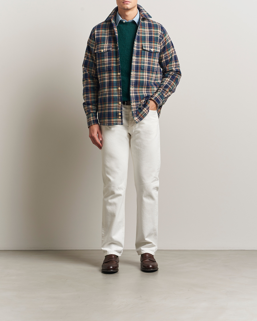 Uomini | Camicie | Drake's | Check Relaxed Block Shirt Multi