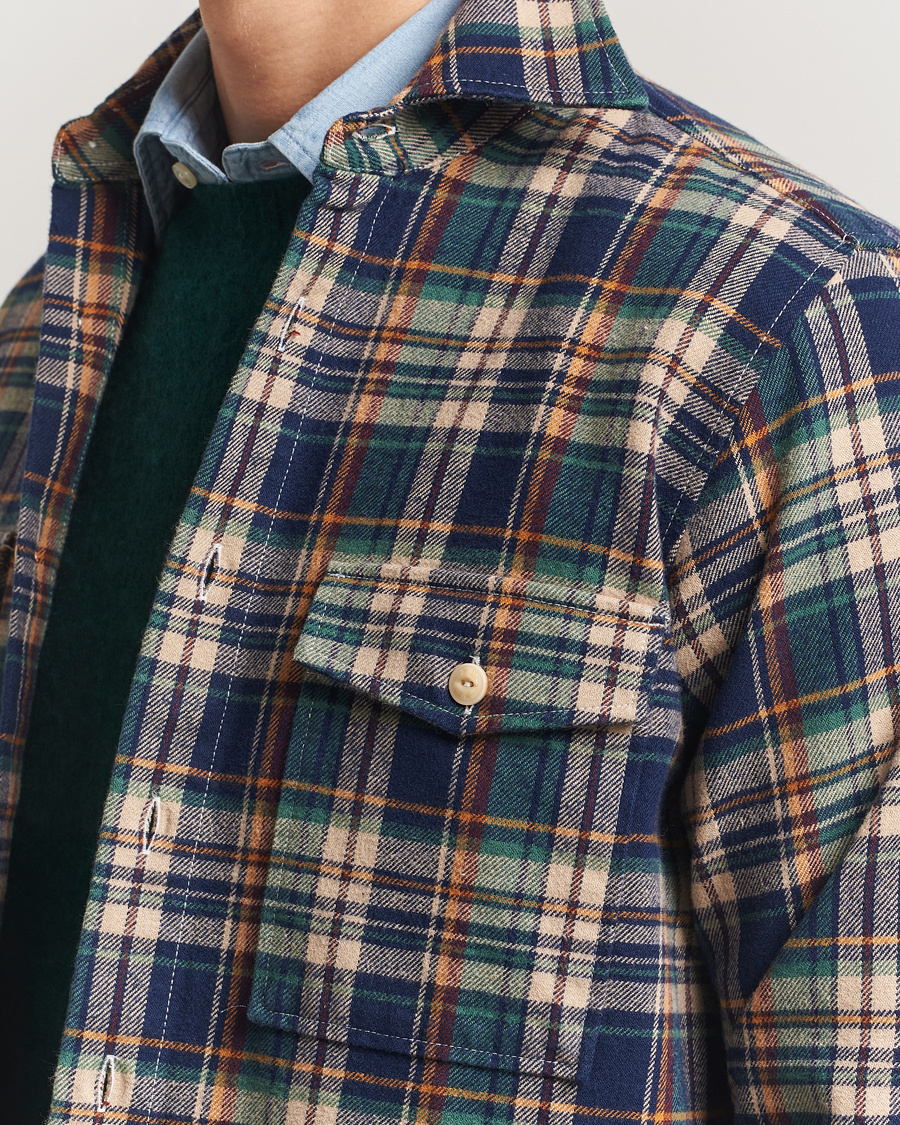 Uomini | Camicie | Drake's | Check Relaxed Block Shirt Multi