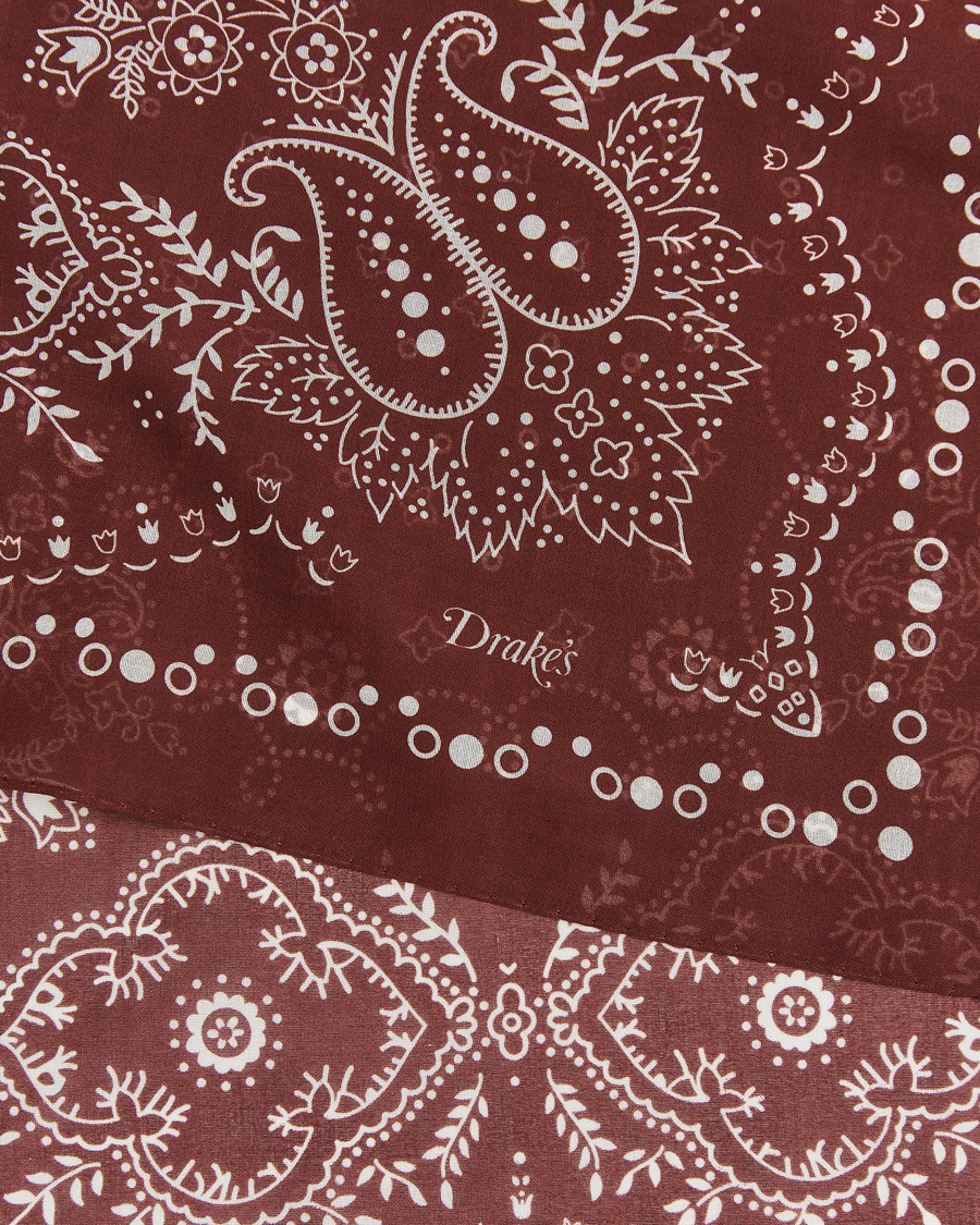 Uomini | Drake's Paisley Bandana Red | Drake's | Paisley Bandana Red