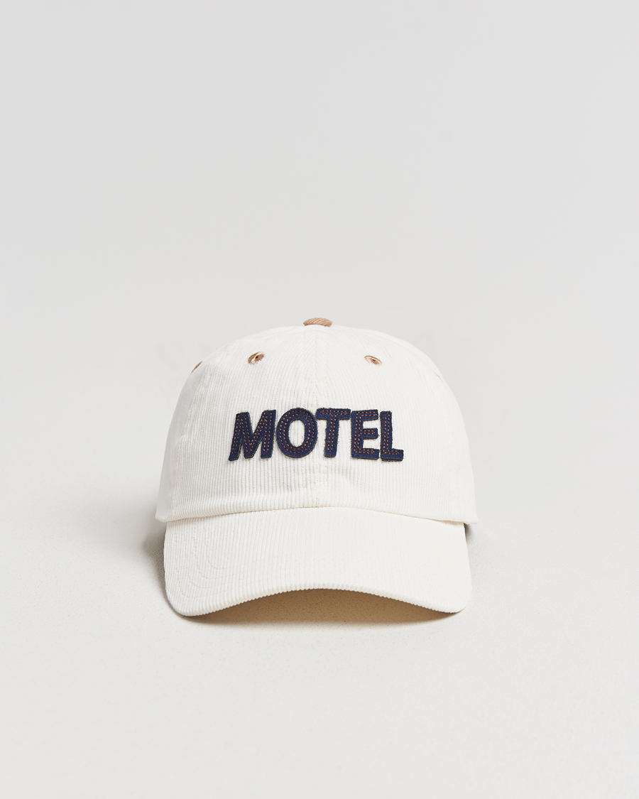 Uomini | Cappelli & Berretti | Drake's | Motel Felt Baseball Cap Ecru