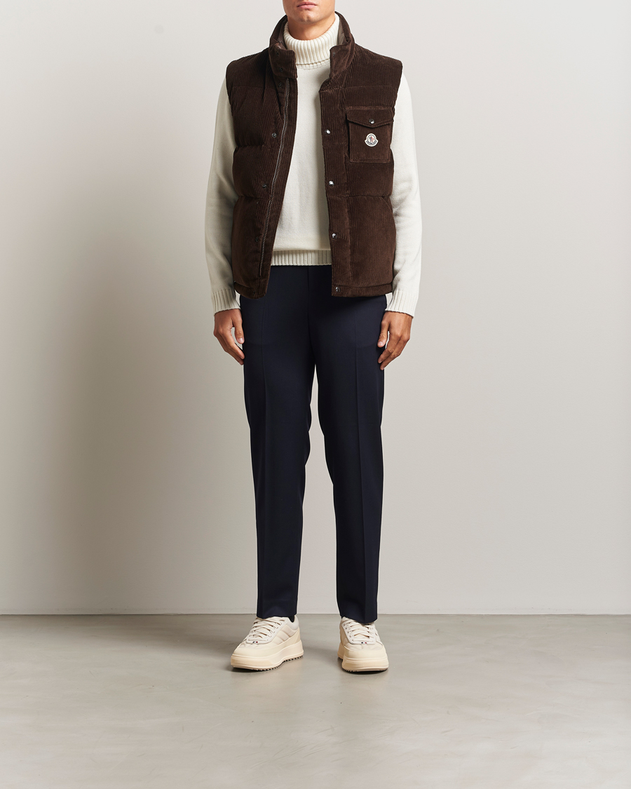 Uomini | Gilet | Moncler | Agen Corduroy Vest Brown