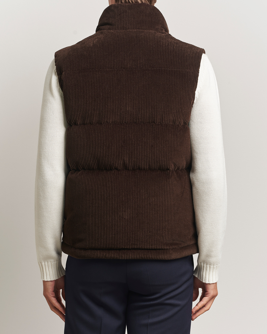 Uomini | Gilet | Moncler | Agen Corduroy Vest Brown