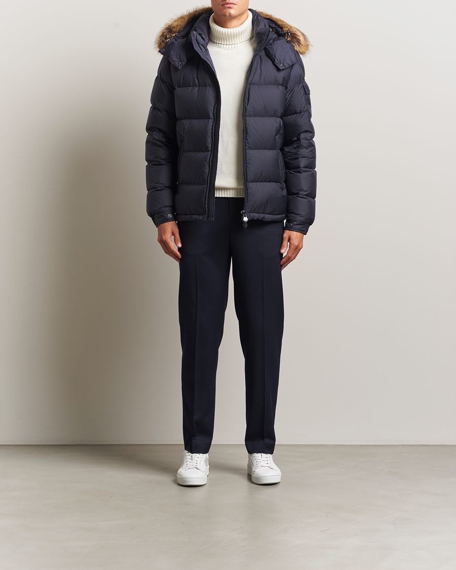 Uomini | Giacche | Moncler | Maya Faux Fur Jacket Navy