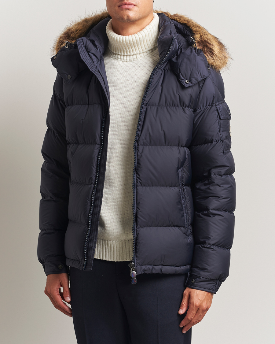 Uomini | Giacche | Moncler | Maya Faux Fur Jacket Navy
