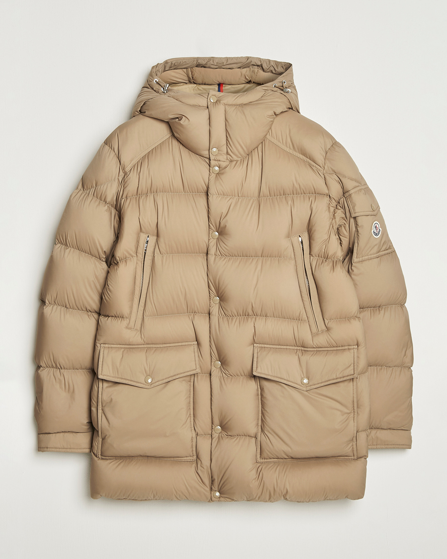 Uomini | Giacche | Moncler | Bretagne Down Parka Beige