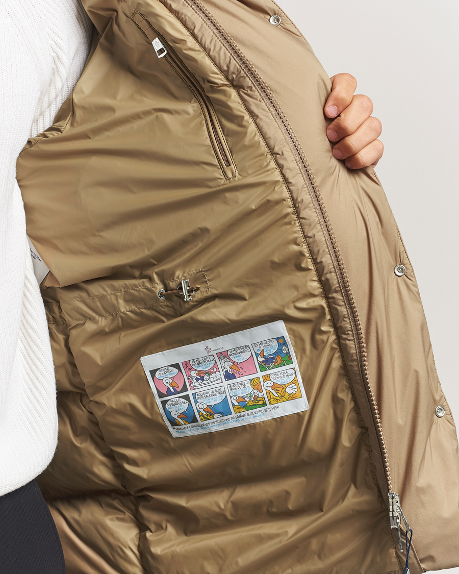 Uomini | Giacche | Moncler | Bretagne Down Parka Beige