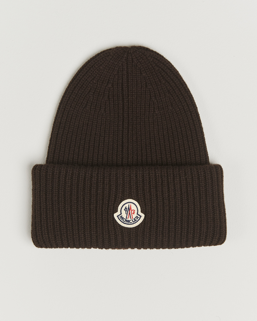 Uomini | Moncler Cashmere Beanie Brown | Moncler | Cashmere Beanie Brown