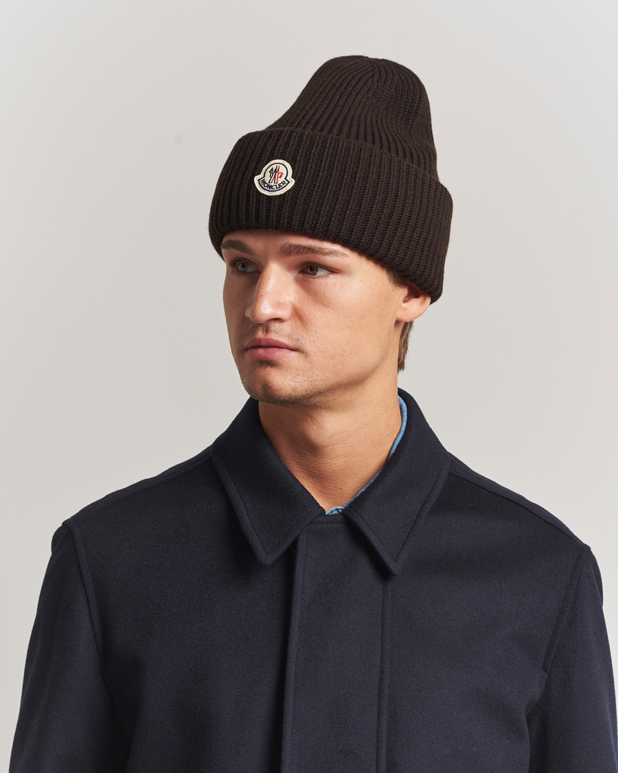 Uomini | Moncler Cashmere Beanie Brown | Moncler | Cashmere Beanie Brown