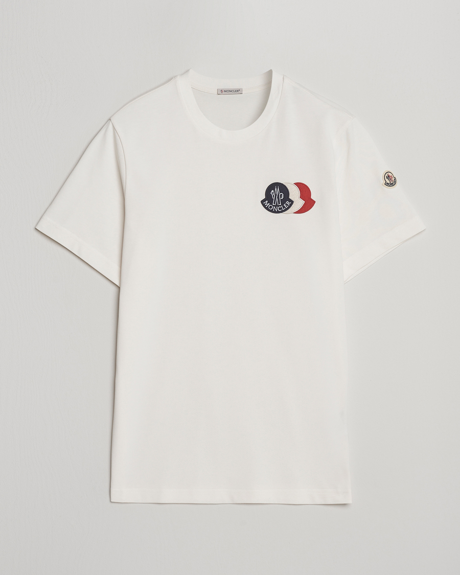 Uomini | T-shirt | Moncler | Patch Logo T-Shirt White