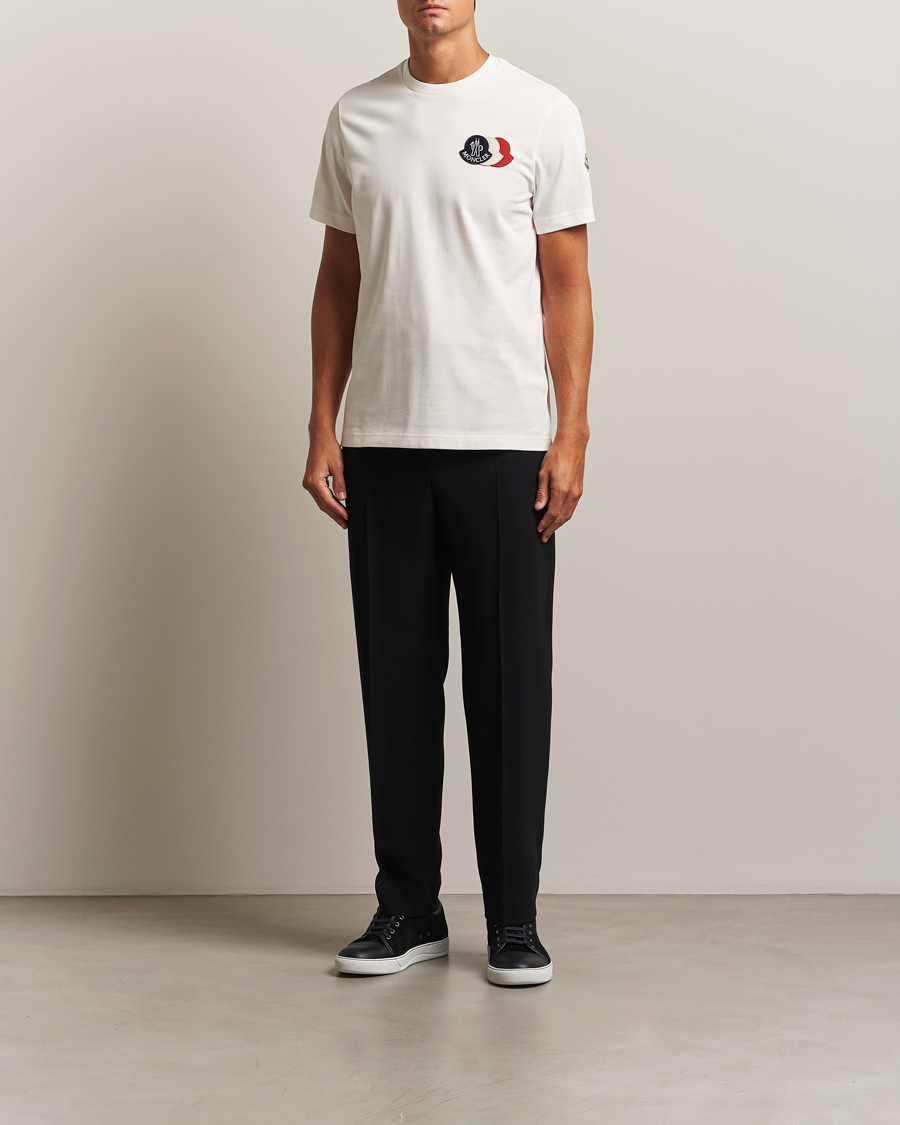 Uomini | T-shirt | Moncler | Patch Logo T-Shirt White