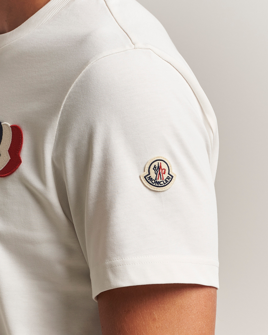 Uomini | T-shirt | Moncler | Patch Logo T-Shirt White