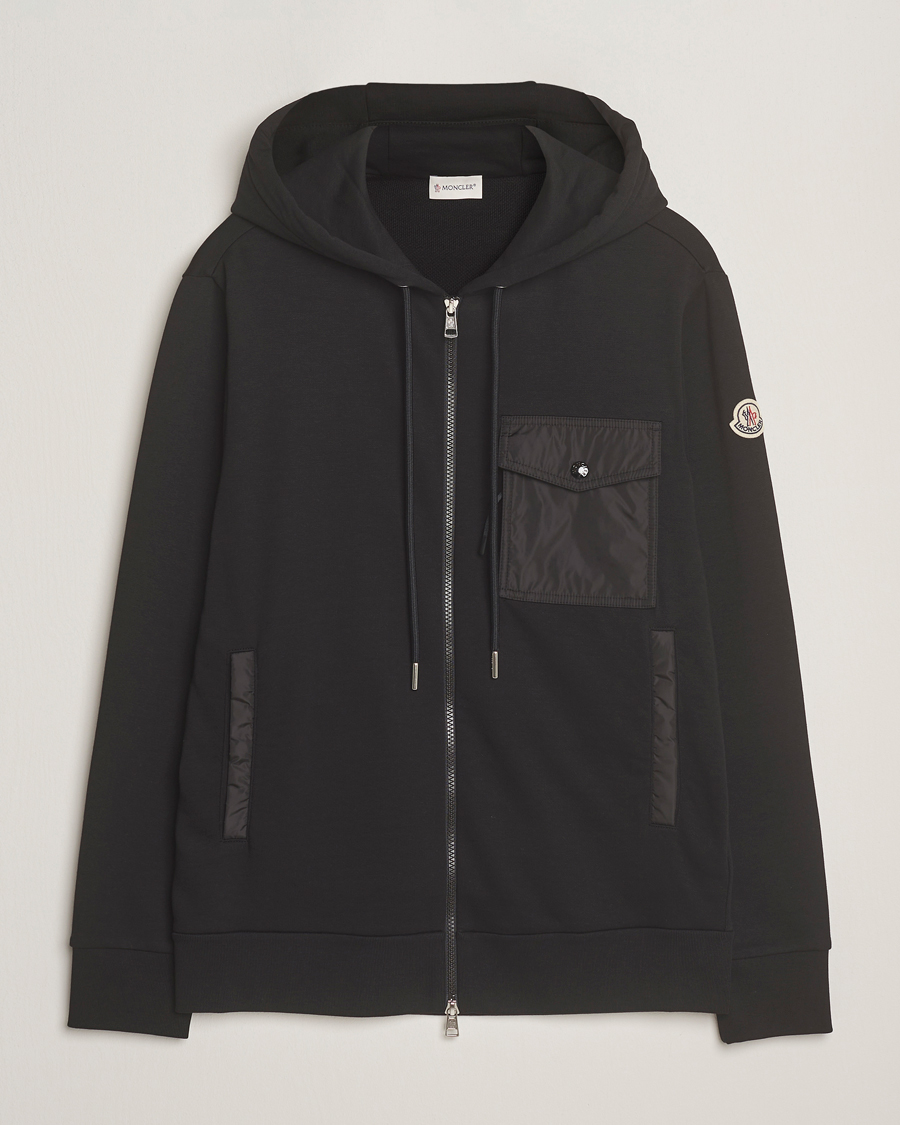Uomini | Maglieria | Moncler | Full Zip Hoodie Black