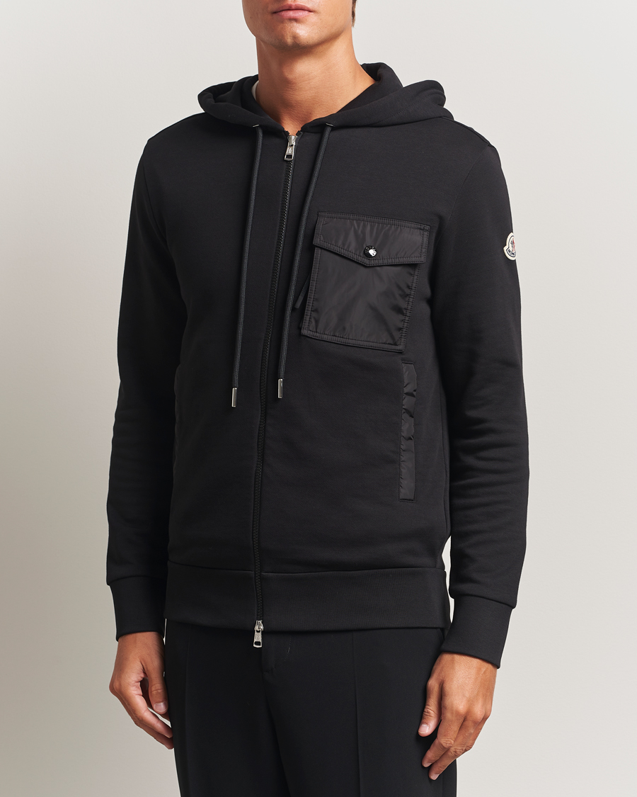 Uomini | Maglieria | Moncler | Full Zip Hoodie Black