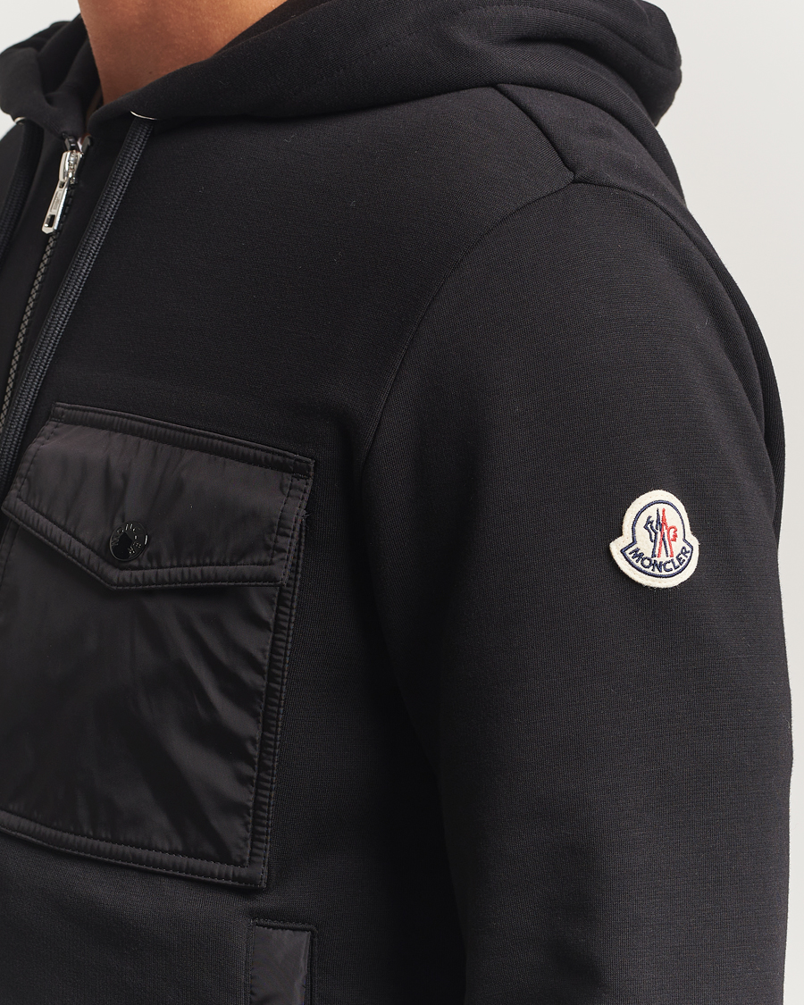 Uomini | Maglieria | Moncler | Full Zip Hoodie Black