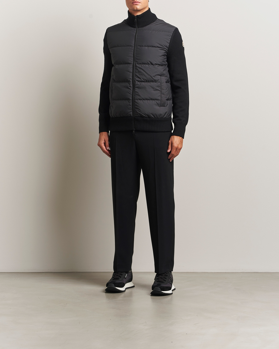 Uomini | Maglieria | Moncler | Padded Zip Cardigan Black