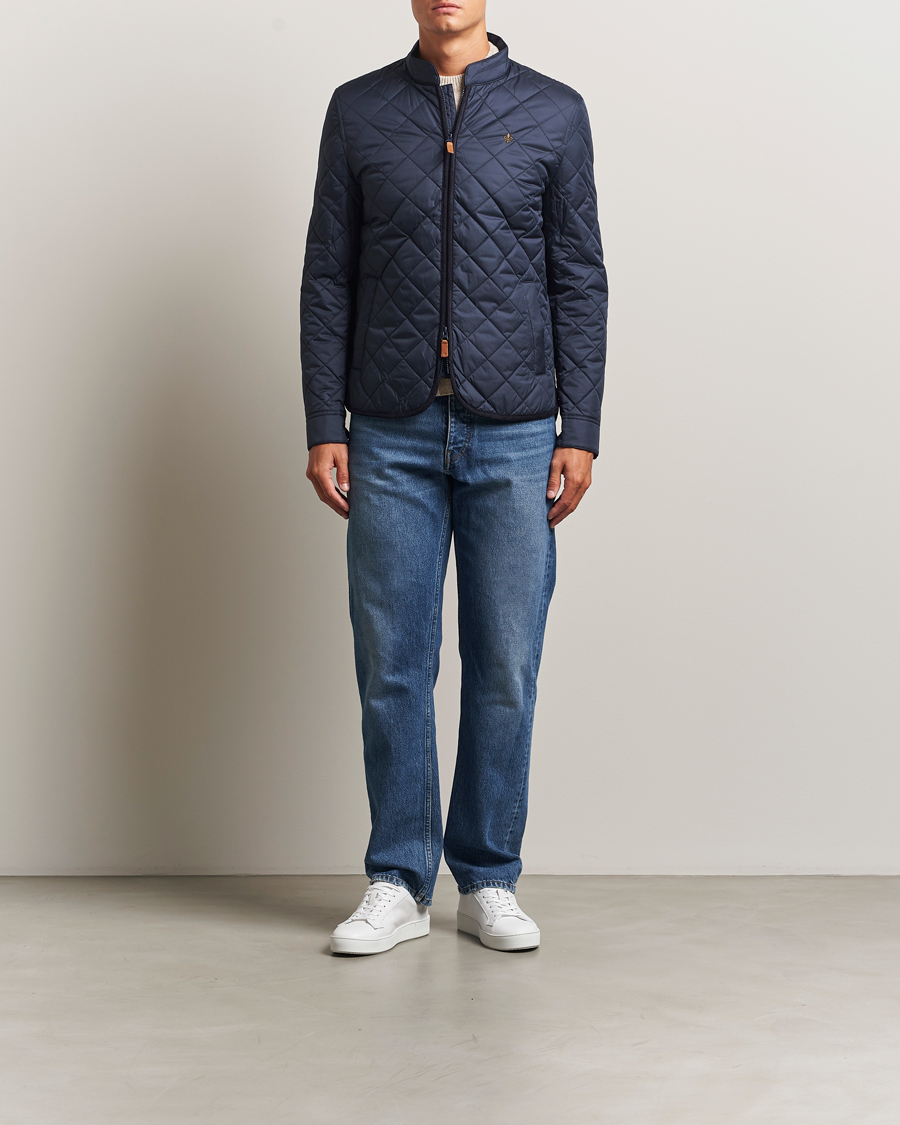 Uomini | Giacche | Morris | Teddy Quilted Jacket Old Blue