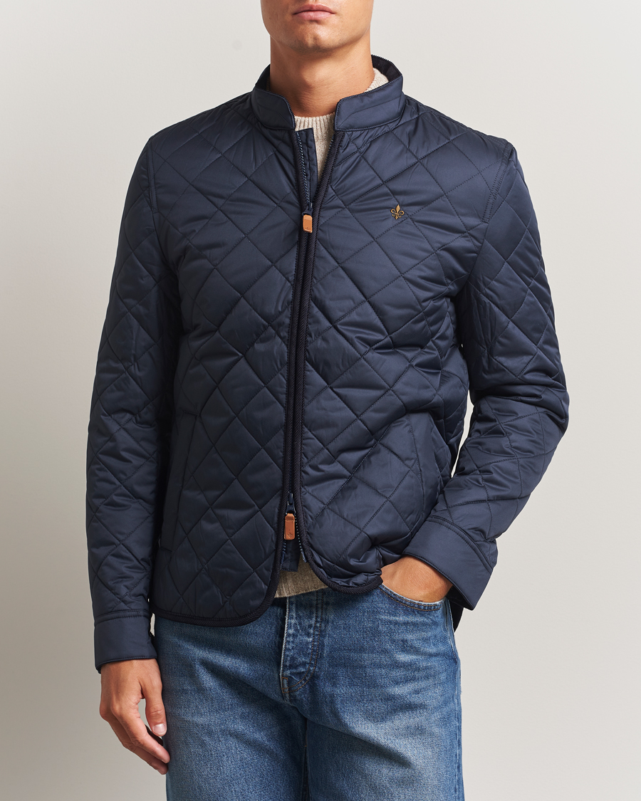 Uomini | Giacche | Morris | Teddy Quilted Jacket Old Blue