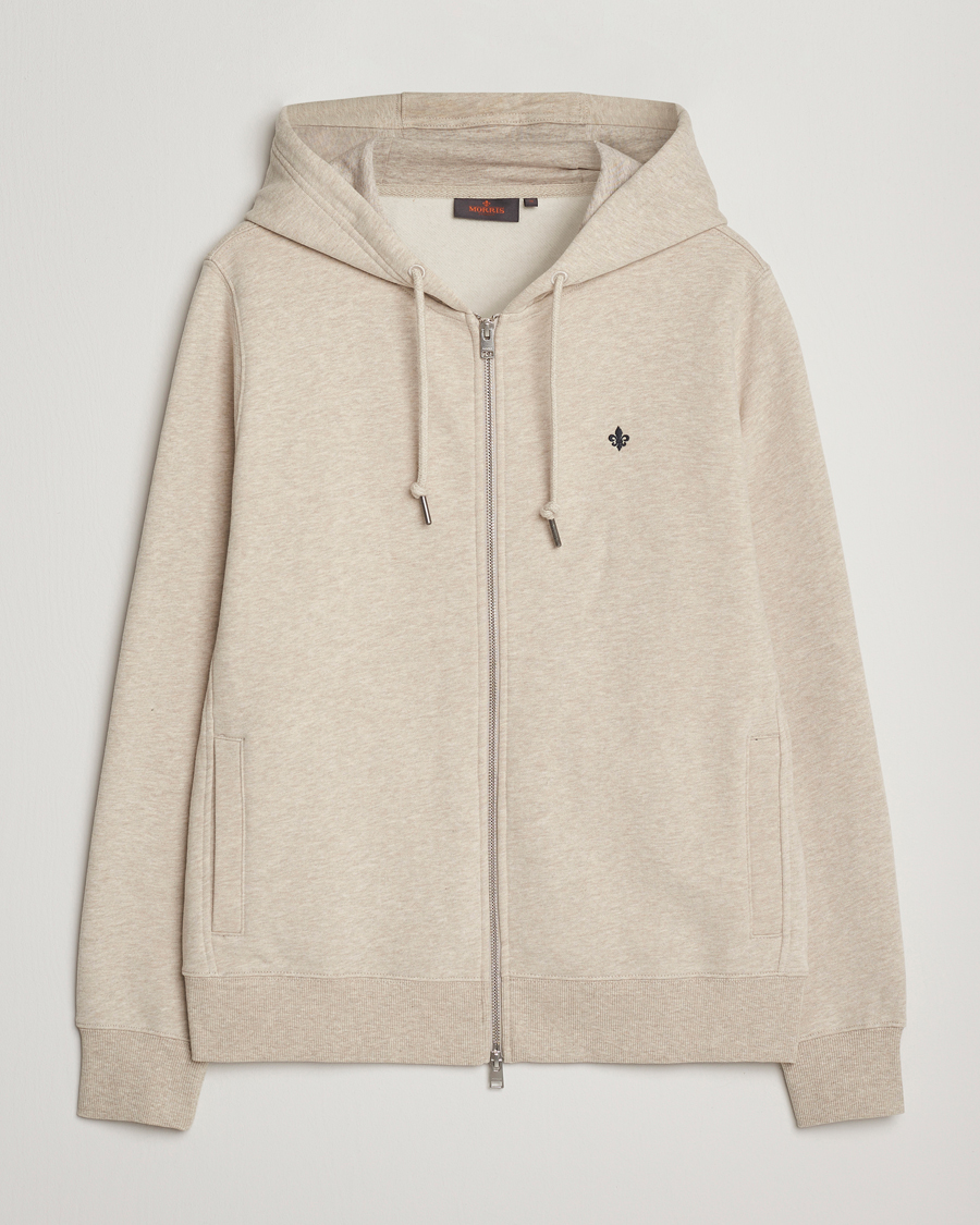Uomini | Maglieria | Morris | Brandon Lily Full Zip Hoodie Khaki