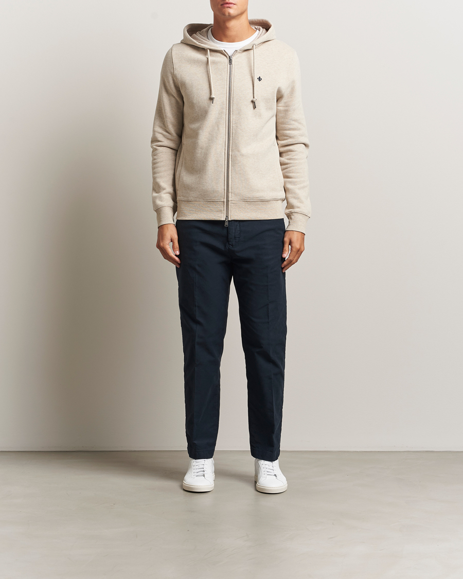 Uomini | Maglieria | Morris | Brandon Lily Full Zip Hoodie Khaki