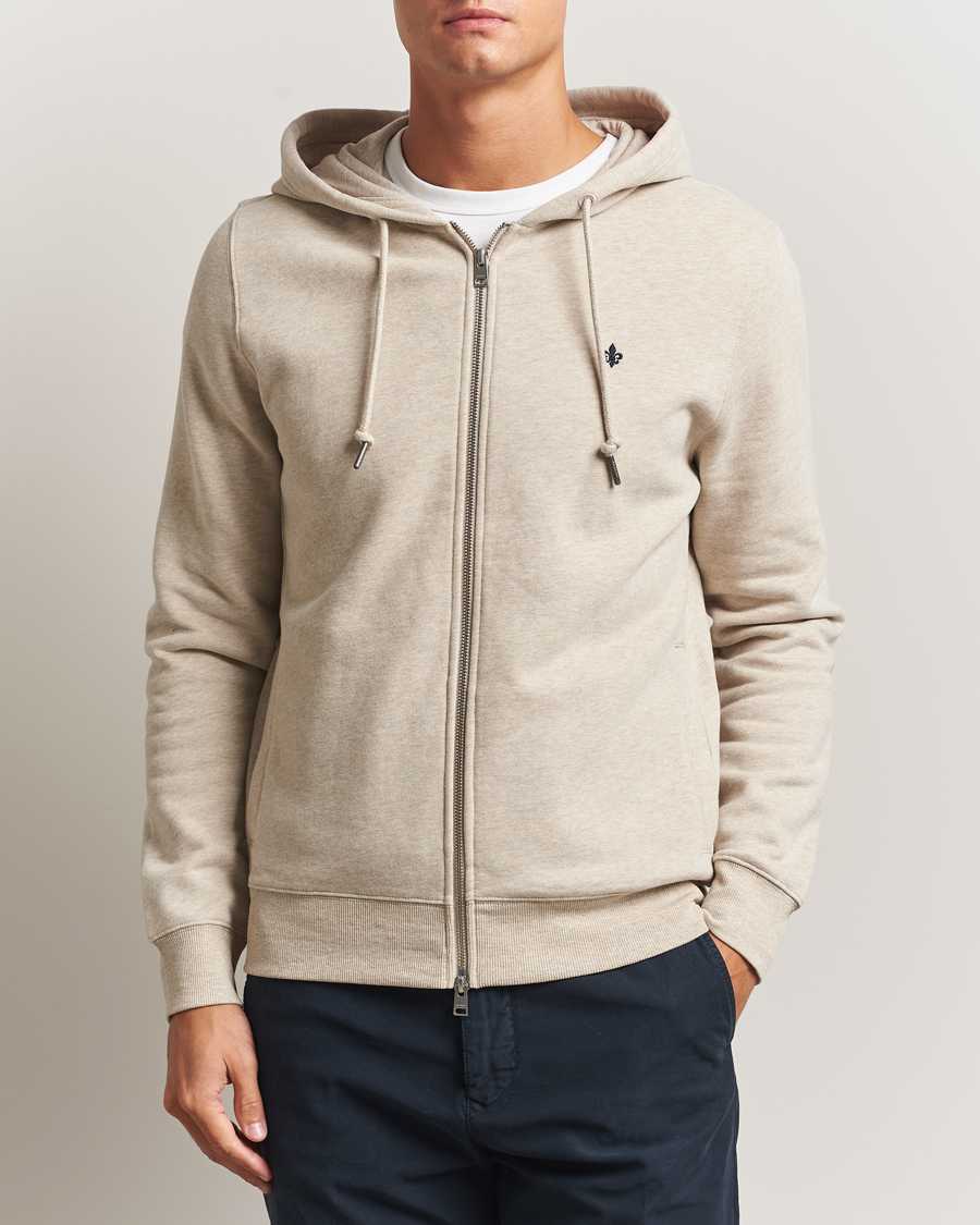 Uomini | Maglieria | Morris | Brandon Lily Full Zip Hoodie Khaki
