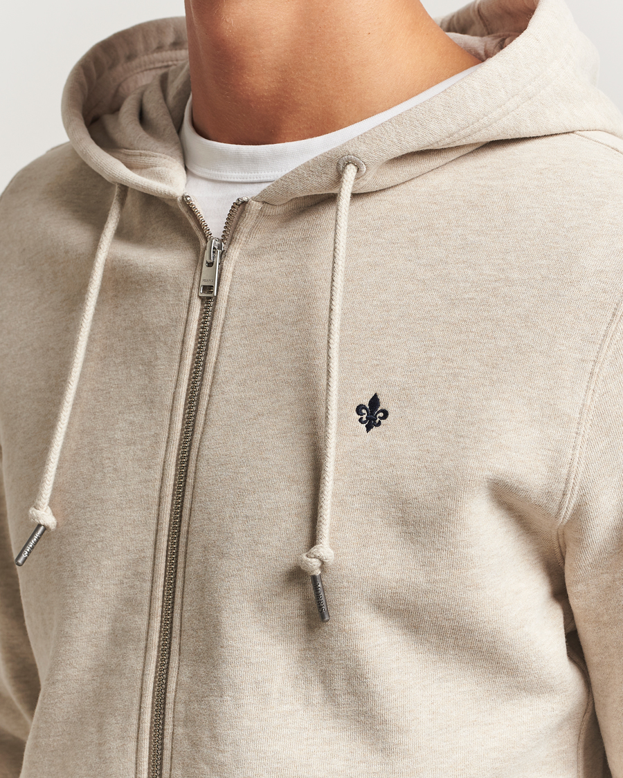 Uomini | Maglieria | Morris | Brandon Lily Full Zip Hoodie Khaki